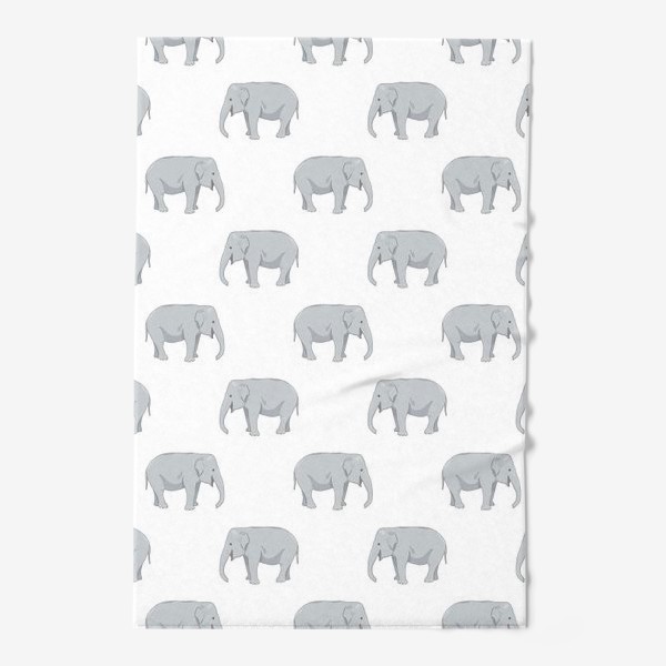 Полотенце «Паттерн со слонами»
