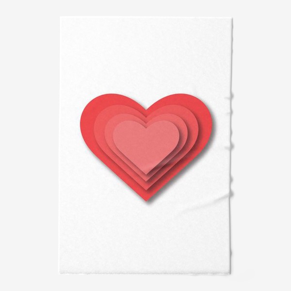 Полотенце «Любовь. Сердце. День Святого Валентина»