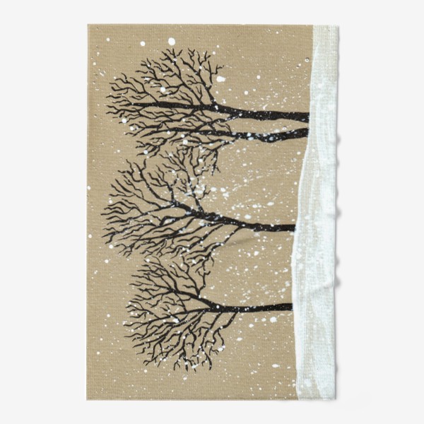 Полотенце «Зимние деревья»