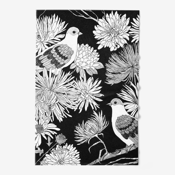 Полотенце &laquo;Птицы и цветы&raquo;