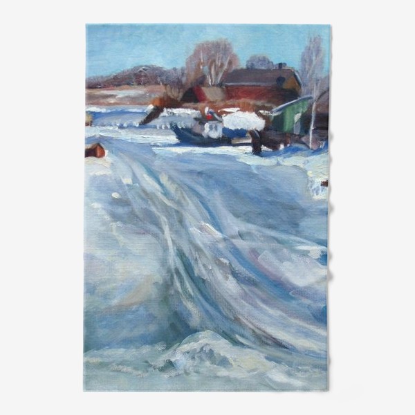 Полотенце «Зимняя деревня»