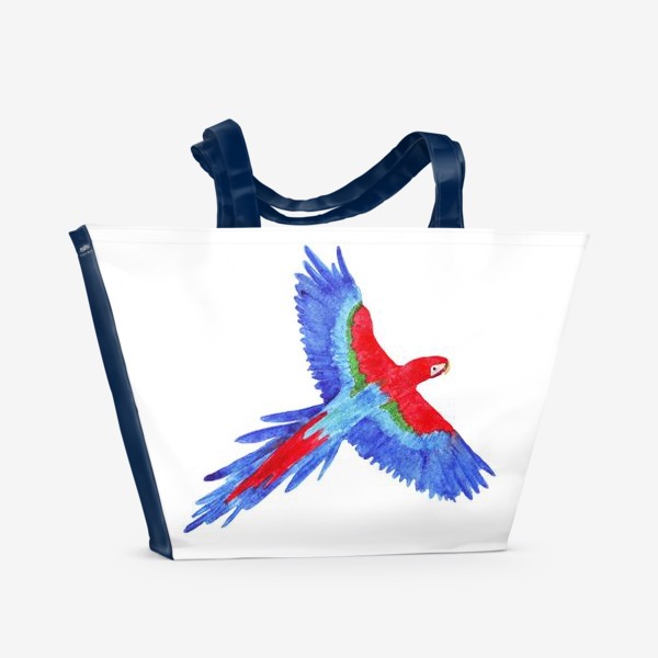Пляжная сумка «попугай ара»