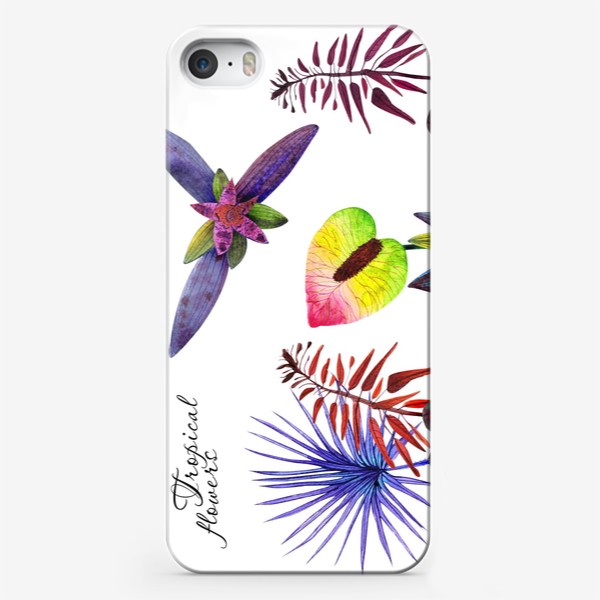 Чехол iPhone «Тропические цветы»