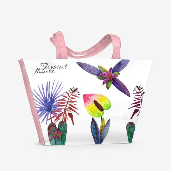 Пляжная сумка &laquo;Тропические цветы&raquo;