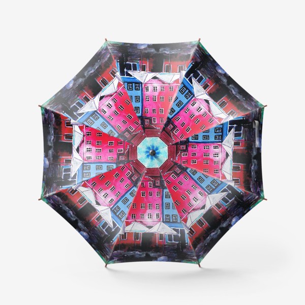 Зонт «Домики»
