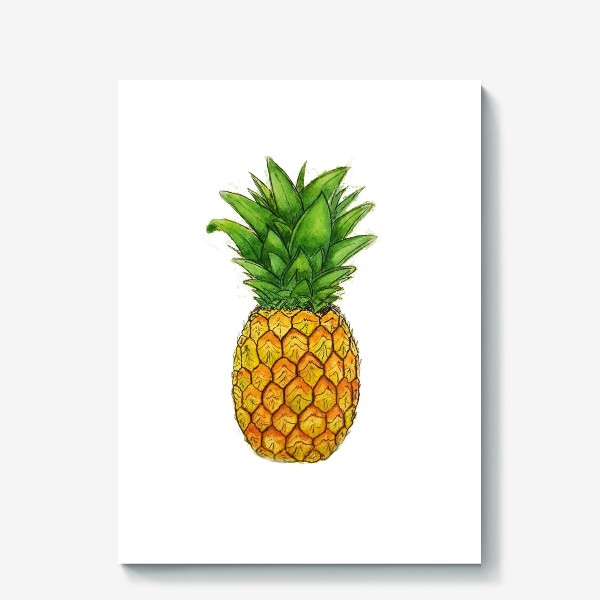Холст «Король тропических плодов - ананас.»