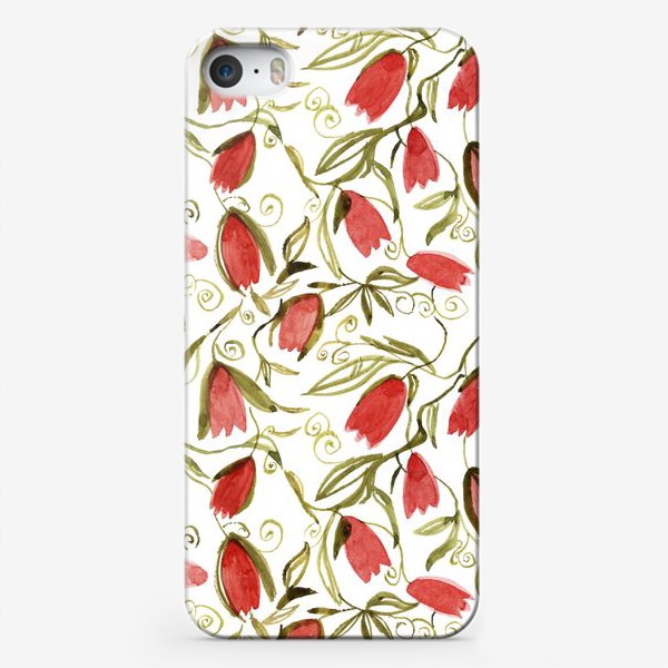 Чехол iPhone «"Красные тюльпаны"»