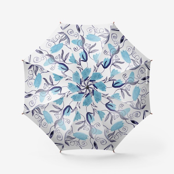 Зонт «"Голубые тюльпаны"»