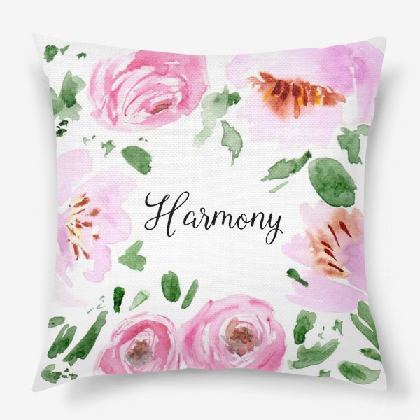 Подушка « Цветы "Harmony"»