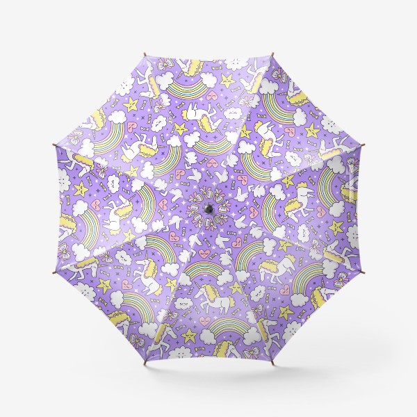 Зонт «Единорожек и конфетки»