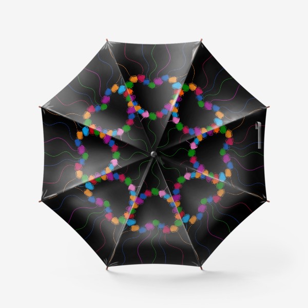 Зонт «Сердце из клубков »