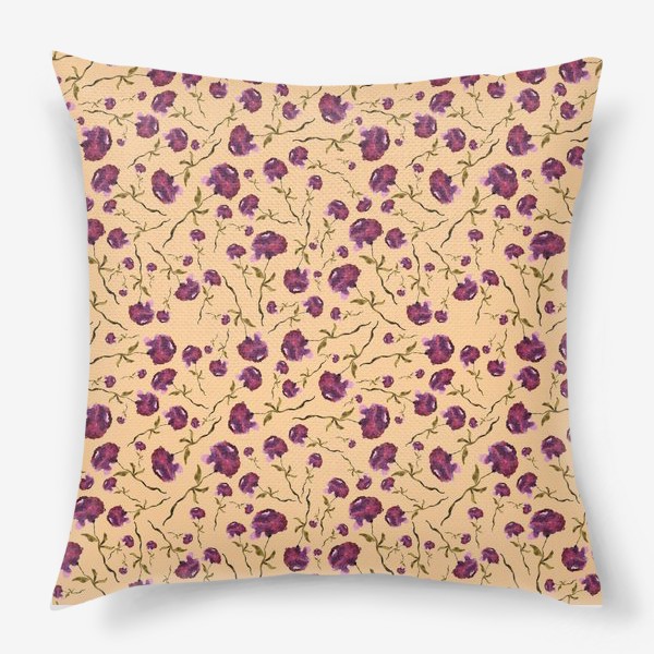 Подушка «"Фиолетовые цветы"»