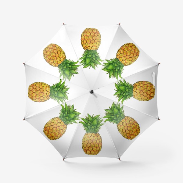 Зонт «Король тропических плодов - ананас.»