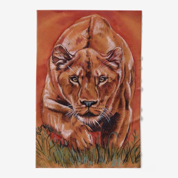 Полотенце «львиная охота »