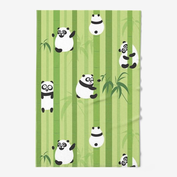 Полотенце «Панды и бамбук»