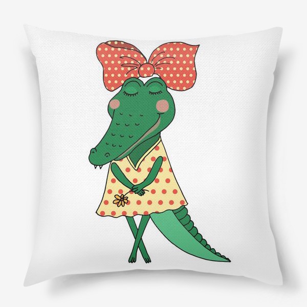 Подушка «Милая крокодилица»