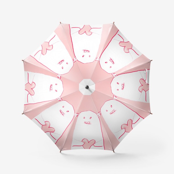 Зонт «мишка с сердцем»