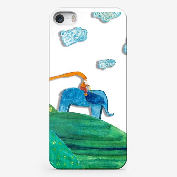 Чехол iPhone «На слоне по холмам (волшебная серия)»