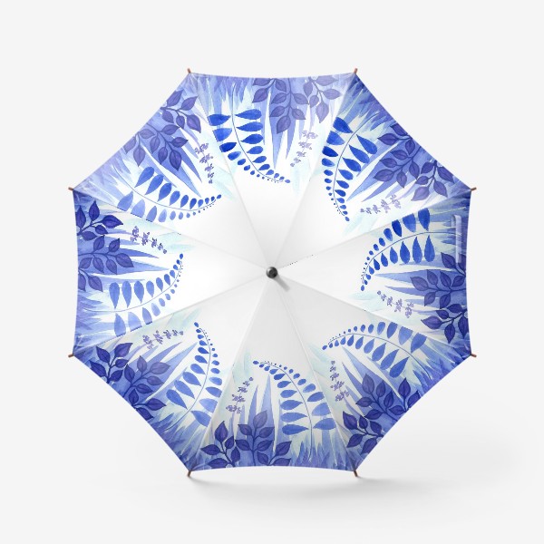Зонт «Акварель синяя трава»