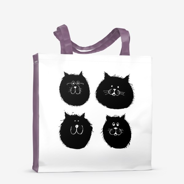 Сумка-шоппер &laquo;Черные коты&raquo;