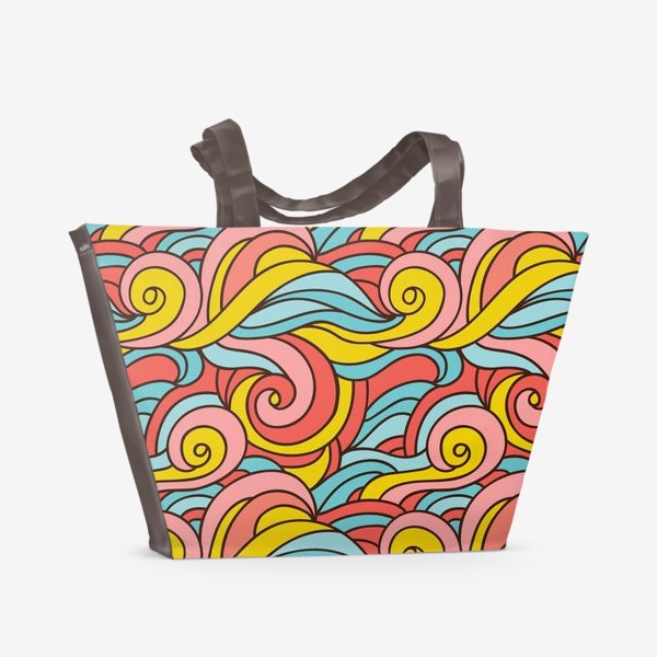 Пляжная сумка «Цветные волны»