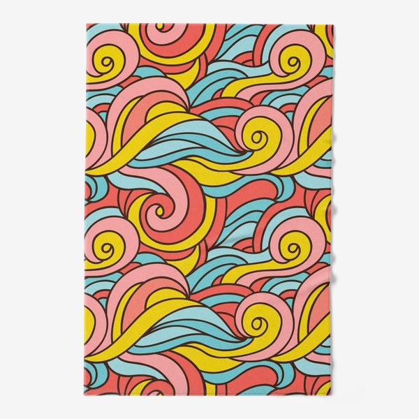 Полотенце «Цветные волны»