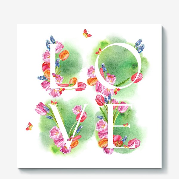 Холст «LOVE открытка»