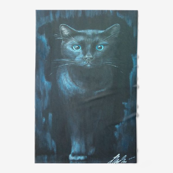 Полотенце «Чёрная кошка.»