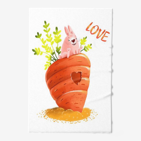 Полотенце «Любовь- морковь»