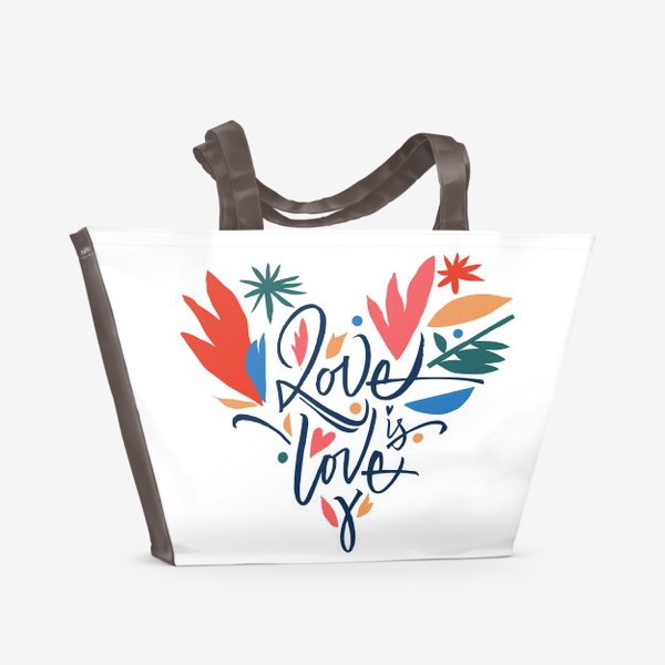 Пляжная сумка «Love is love»