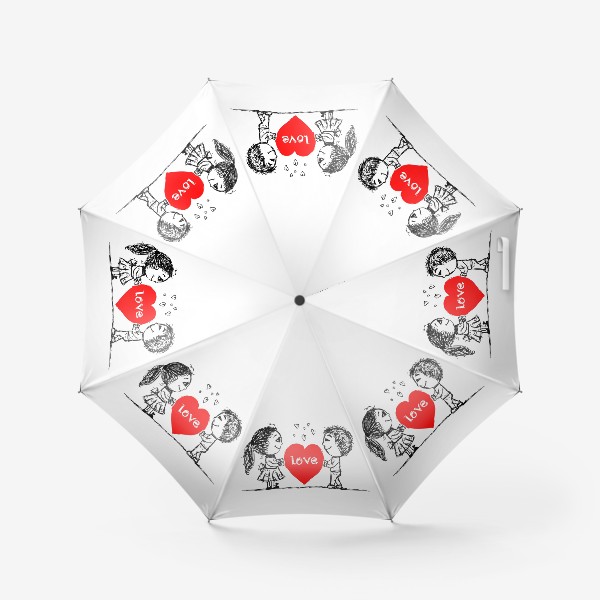 Зонт «Одно сердце на двоих»