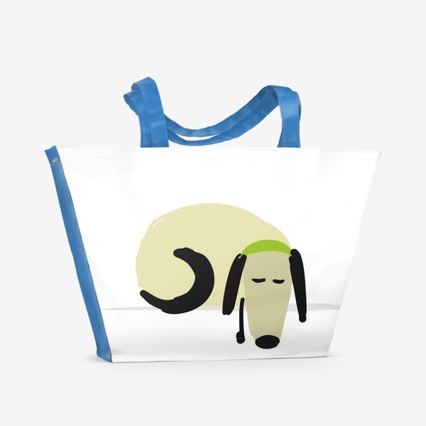 Пляжная сумка «Грустный пес»