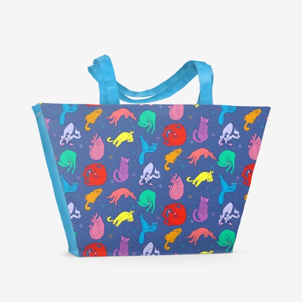 Пляжная сумка «Yoga cats»