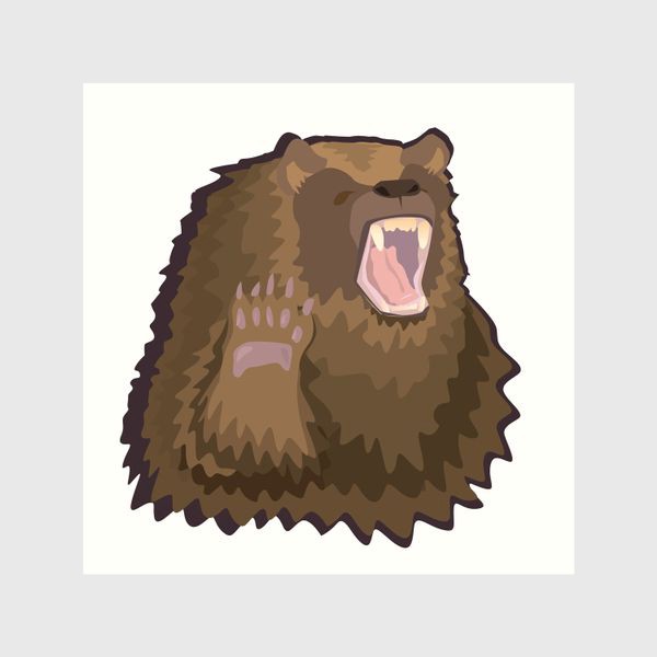 Шторы «Бурый медведь»