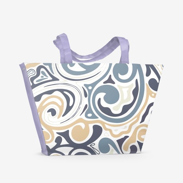 Пляжная сумка «Узор цветочный»