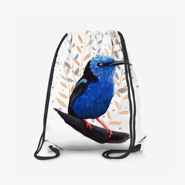 Рюкзак «Птица бирюзовая танагра-медосос»