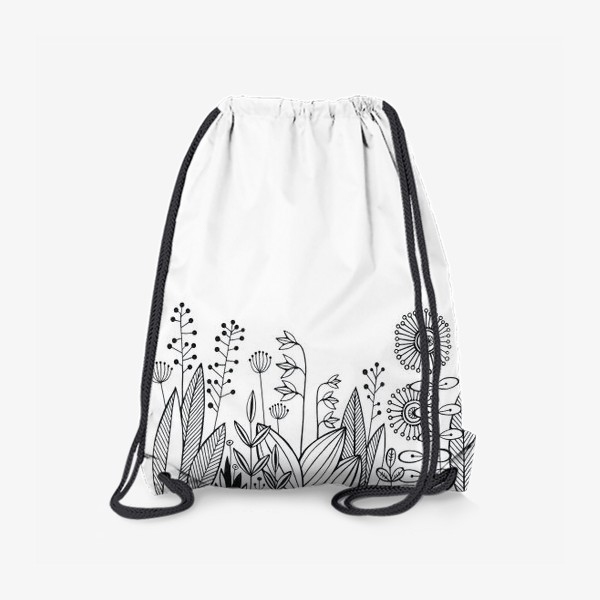 Рюкзак «графика цветы»