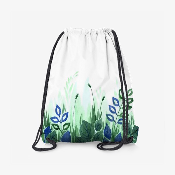 Рюкзак «акварель зеленая трава»