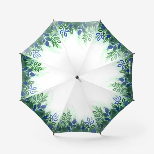 Зонт «акварель зеленая трава»