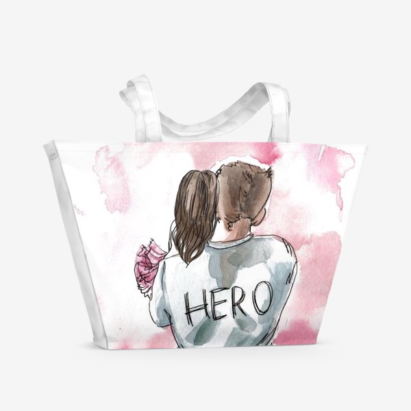 Пляжная сумка «мой герой»
