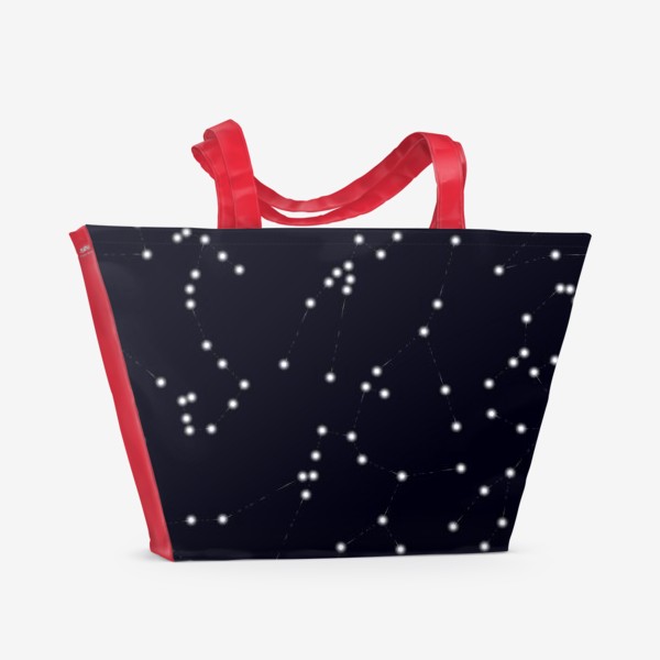 Пляжная сумка «Созвездия знаки зодиака»
