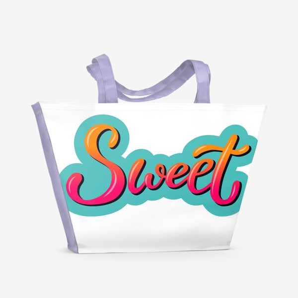 Пляжная сумка «Sweet леттеринг»