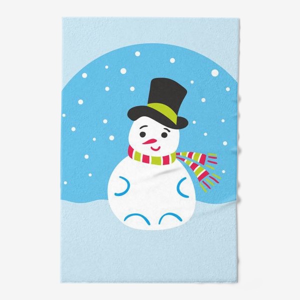 Полотенце «Милый снеговик»