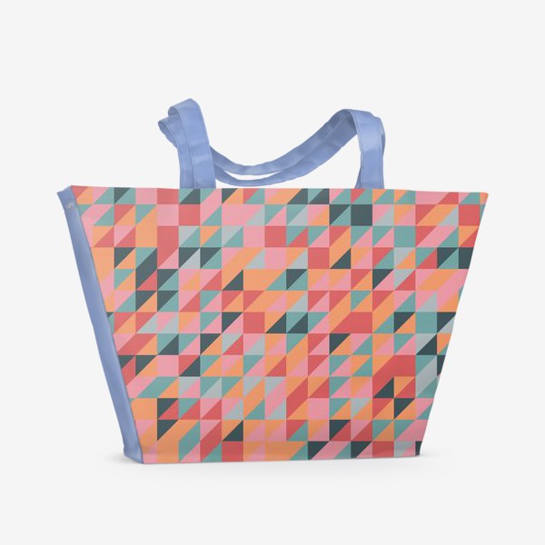Пляжная сумка «Яркая геометрия»