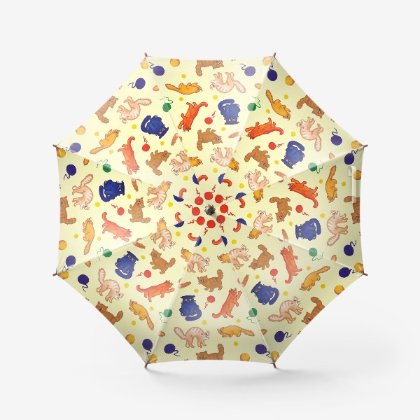 Зонт «Разноцветные коты»