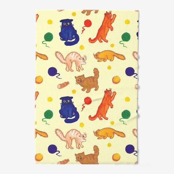 Полотенце «Разноцветные коты»