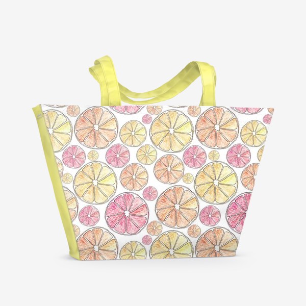 Пляжная сумка «Апельсины и лимоны»