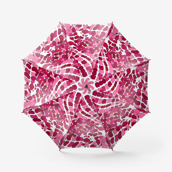 Зонт «Розовый абстрактный узор»