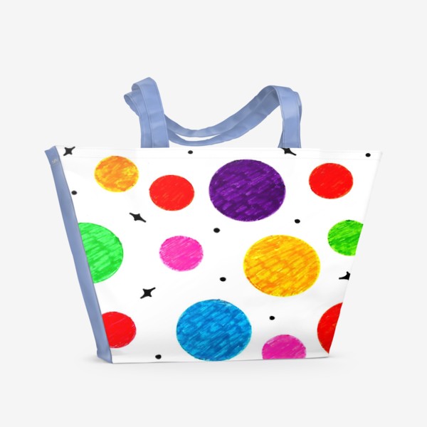 Пляжная сумка «Круги цветные»
