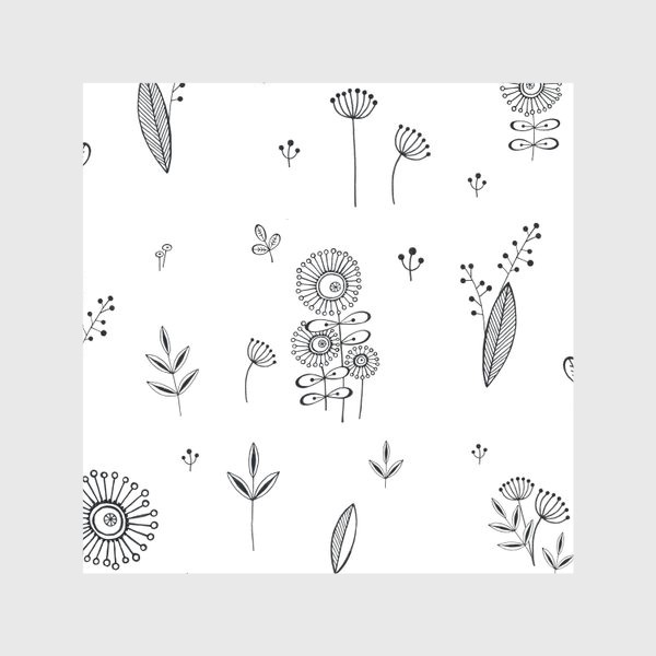 Скатерть «Грграфика цветы и травы»